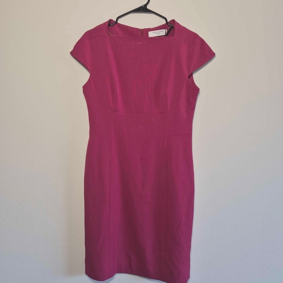 M.M. Lafleur NWT Office Siren Corpcore Berry Red Cap Sleeve Ashley Dress US 8 - Picture 1 of 8
